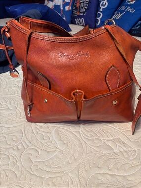 Dooney & Bourke Burnt Orange Leather Shoulder Bag